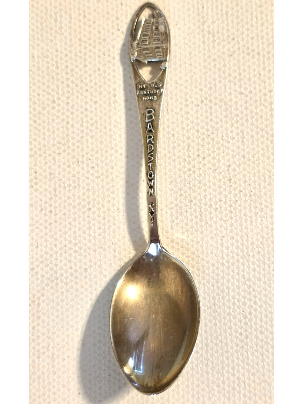 Vintage Hemsley Sterling Silver My Old Kentucky Home Souvenir Spoon Bardstown KY